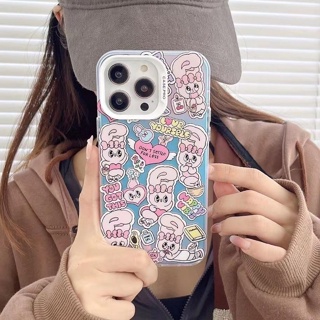 C277 [พร้อมส่งในไทย🐝] เคสไอโฟน iPhone เคสโฮโลต่ายเอสขอบเหลี่ยมกันกระแทก