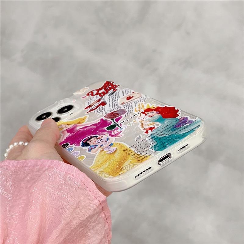 c158-พร้อมส่งในไทย-เคสไอโฟน-iphone-เคสสามพริ้นเซสชุดราตรีมักโฮโลวิ้ง