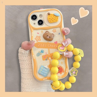 เคสโทรศัพท์มือถือ กันกระแทก ลายชีสหมี สร้างสรรค์ สําหรับ Apple iPhone 14 13 promax 12 11