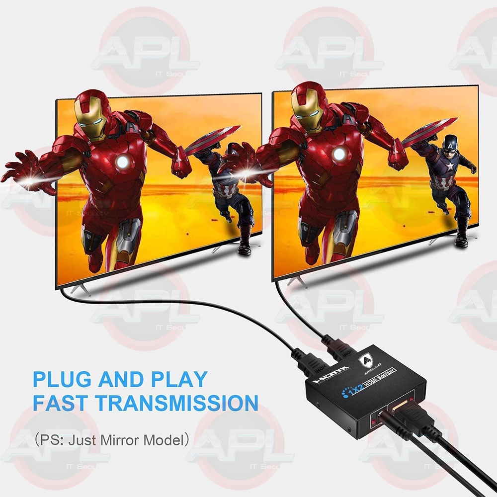 apollo-กล่องแปลงสัญญาน-hdmi-splitter-เข้า-1-ออก-2-hdmi-splitter-1x2-hdmi-1-in-2-out-รุ่น-apl-hs01