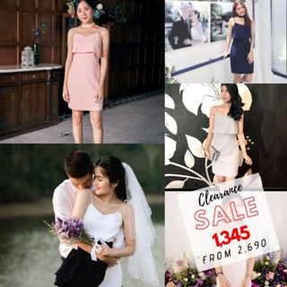 เดรส EL0204 Alessa Dress (ลด130 โค้ดWQUCEP) ชุดใส่เที่ยว ชุดออกงาน ชุดเพื่อนเจ้าสาว | Evalynbrand