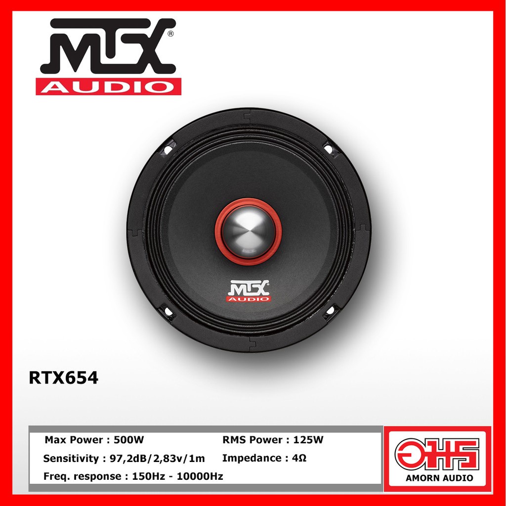 mtx-rtx654-เครื่องเสียงรถยนต์-ลำโพงเสียงกลาง-6-5นิ้ว-1ดอก-amornaudio-อมรออดิโอ