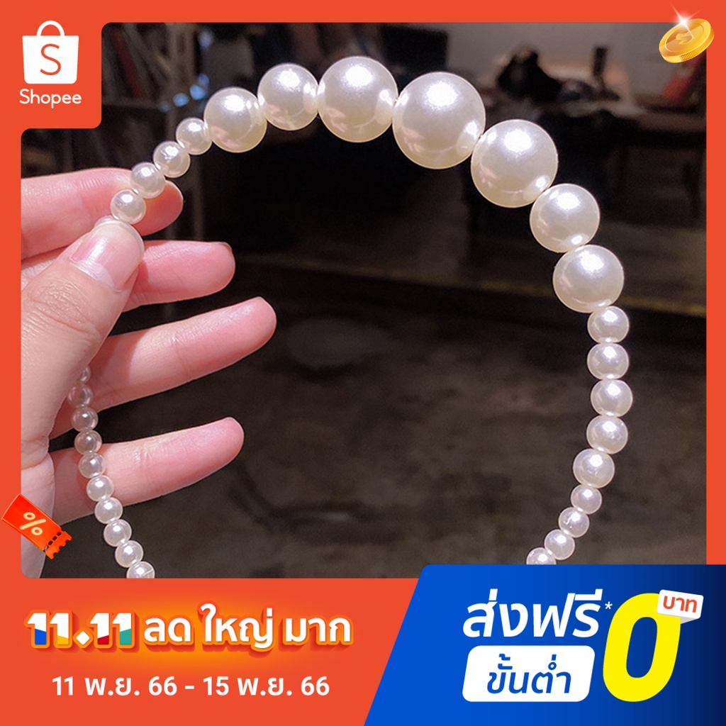 pota-ที่คาดผม-ประดับไข่มุกเทียม-แฮนด์เมด-กันลื่น-แฟชั่นสําหรับผู้หญิง-งานแต่งงาน