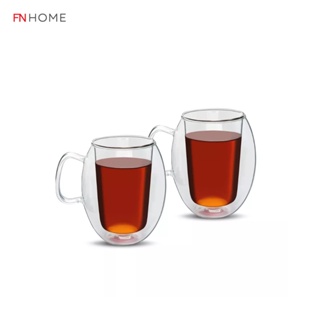 PRIM แก้วน้ำ DOUBLE WALL COFFEE MUG 2 ใบ ขนาด 250 มล.