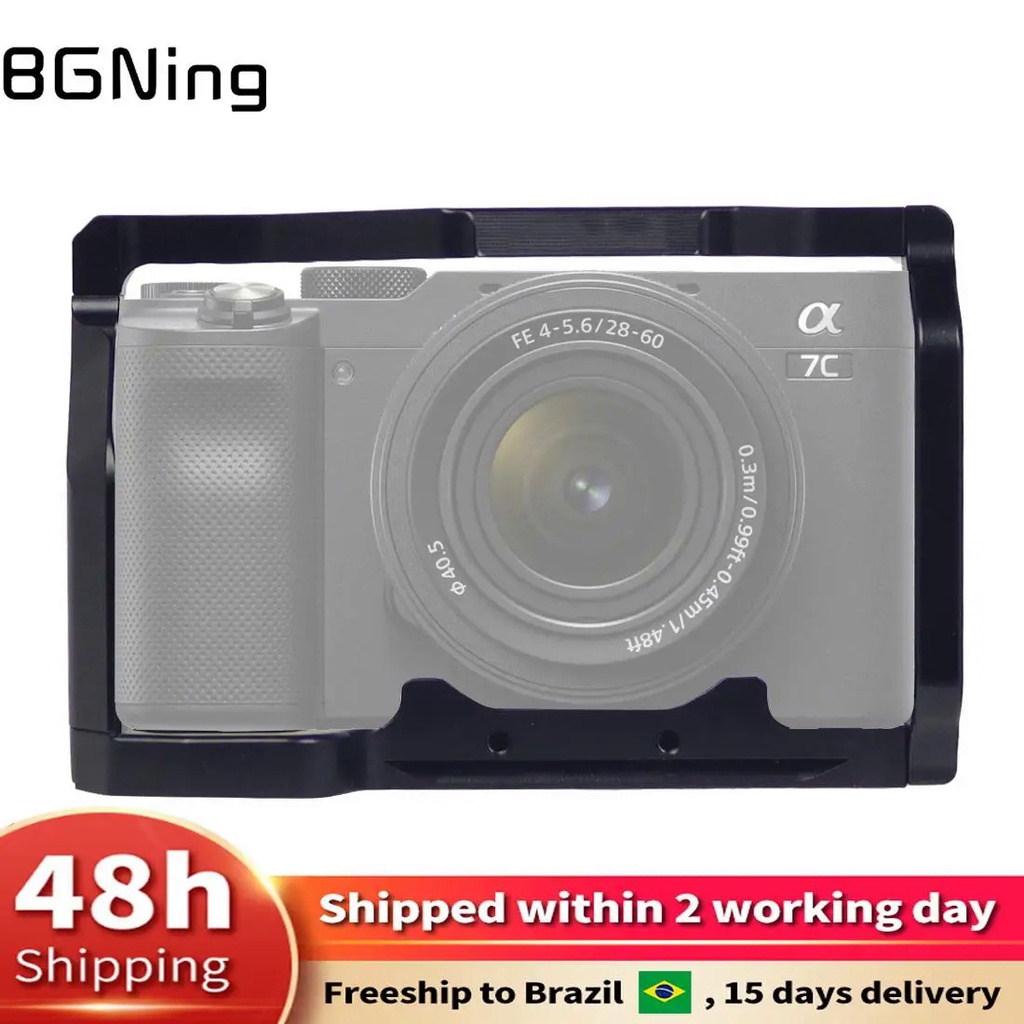 Camera Cage Rig For Sony Alpha A7C With Handle Grip Atari Cold Shoe ...