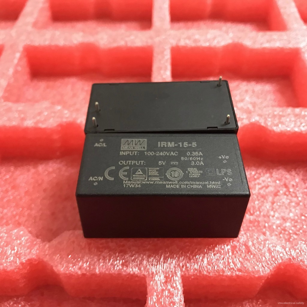MEAN WELL PCB สไตล์ IRM-15 Series 15W ห่อหุ้ม AC-DC โมดูลประเภทแหล่ง ...