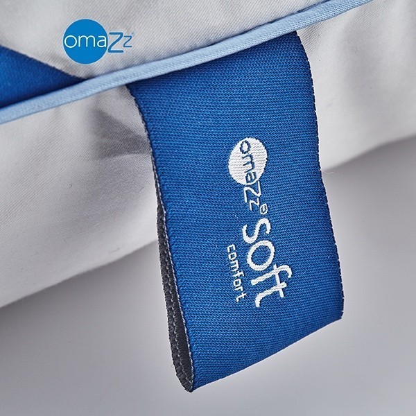 Omazz รุ่น โนเบิล ไวท์ ดาวน์ คอลเล็คชั่น (Solf) หมอนหนุนขนห่าน ไวท์ กูส ดาวน์ 100% น้ำหนัก 800 กรัม มอบสัมผัสแห่งการนอนที่นุ่มสบายและหรูหราเหนือระดับ