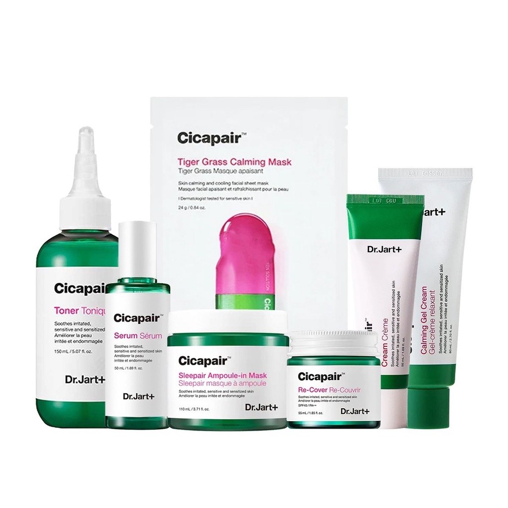 Set De Soins Dr.Jart+ Cicapair - Toner + Sérum + Crème - K-Beauty - Neuf Sous Blister