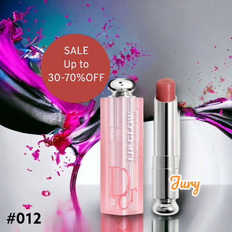 Dior Addict Lip Glow Lip Balm ลิปบาล์ม 3.2g 012 RoseWood ของแท้มีกล่อง