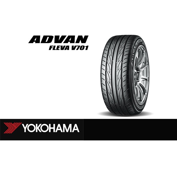 Pneu été Yokohama Advan Fleva V701 - 195/55R15 85V - Indice énergie C, Adhérence Mouillée A, Bruit 67 DB