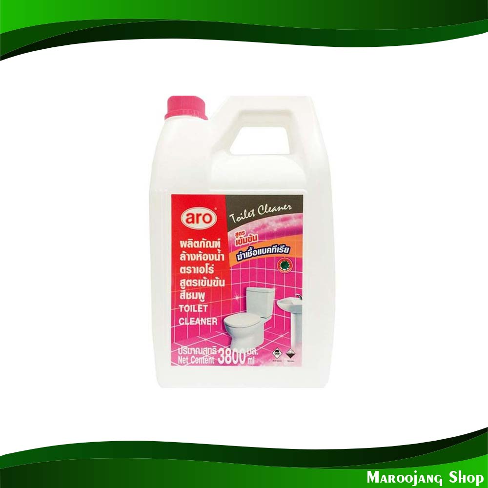 นํ้ายาล้างห้องนํ้าสูตรเข้มข้น สีชมพู เอโร่ 3800 มล. Concentrated Toilet