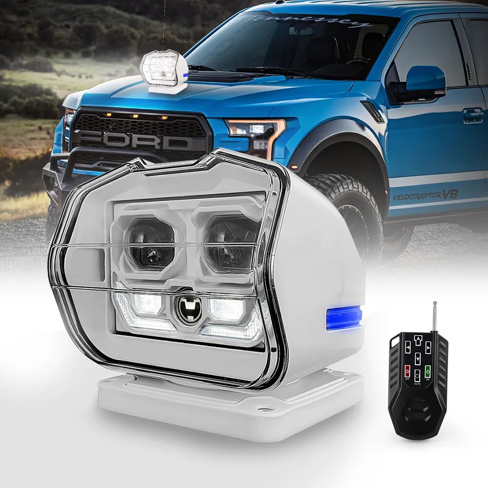 85z 1 Set Rotate Remote Control Search Light with DRL For Fishing Marine Boat High Brightness