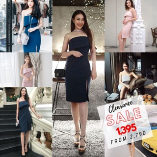 เดรส EL0206 Ashley Dress (ลด130 โค้ดWQUCEP) ชุดใส่เที่ยว ชุดออกงาน ชุดเพื่อนเจ้าสาว | Evalynbrand