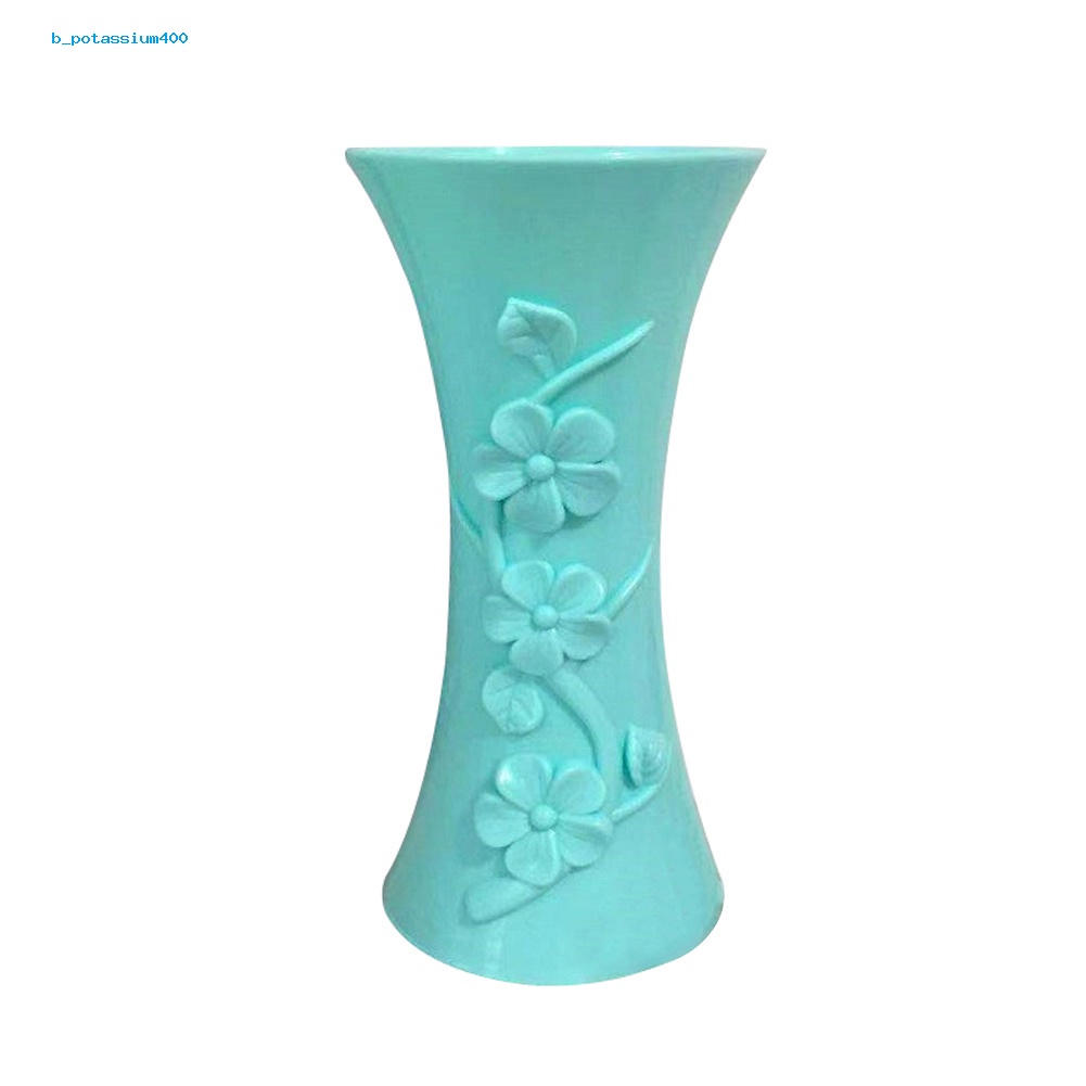 pota-plastic-embossment-vase-flower-arrangement-pot-container-home-office-table-decor