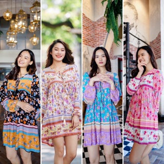 Chic No.9 : ชุดเดรส Dress - Tassel Bohemian 👋ปัดซ้ายที่รูปเพื่อดูขนาดสินค้า