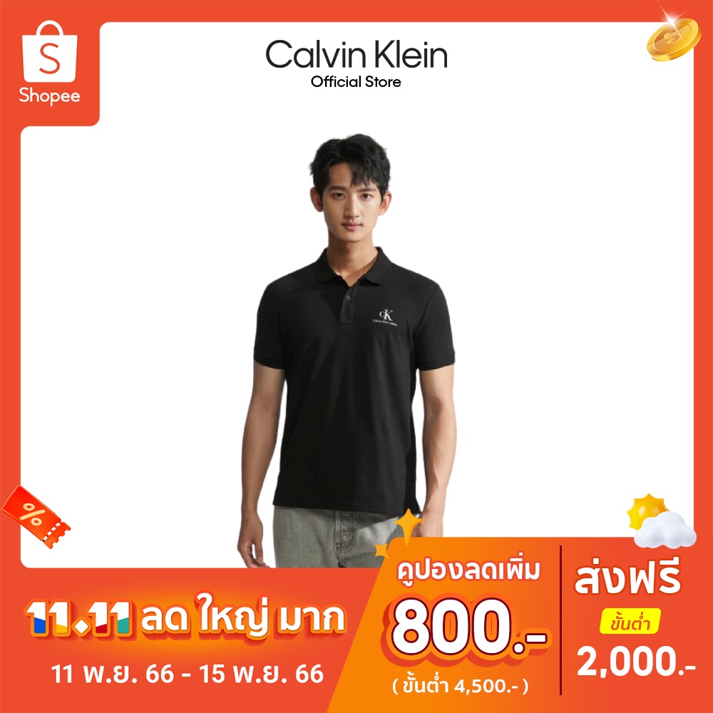 calvin-klein-เสื้อโปโลผู้ชาย-ทรง-regular-รุ่น-j319635-beh-สีดำ