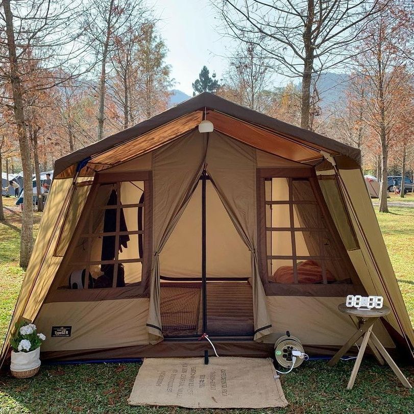 ★-☀ฤดูใบไม้ร่วงOgawa Villaประณีตเต็นท์กลางแจ้งCamping Multi-Person ...