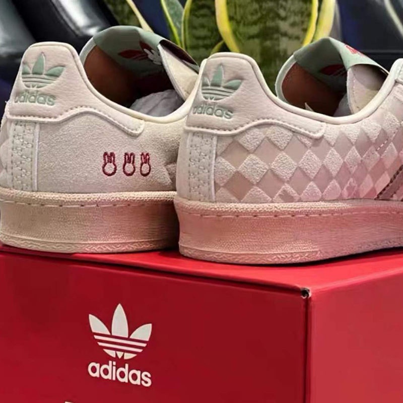 Adidas CAMPUS 80S Miffy Rabbit Joint กีฬาผู้ชายและรองเท้าผ้าใบทนต่อการ ...