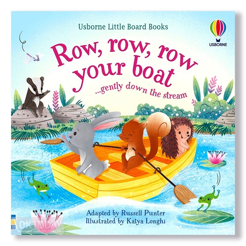 DKTODAY หนังสือ USBORNE LITTLE BOARD BOOKS:ROW,ROW,ROW YOUR BOAT GENTLY ...