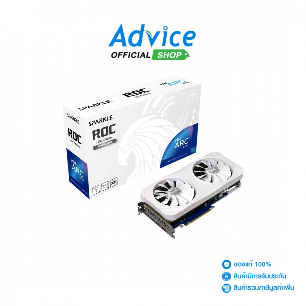 SPARKLE VGA INTEL ARC A770 ROC LUNA OC - 16GB GDDR6 - A0159668 | Shopee ...