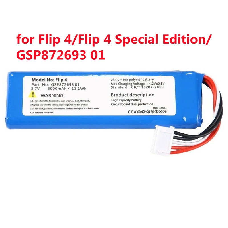 Batteria Da 3200 MAh Per JBL Flip 4 E Flip 4 Special Edition – Ricambio Con Utensili E Protezioni Di Sicurezza
