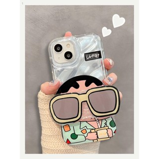 ใหม่ เคสโทรศัพท์มือถือ ลายการ์ตูนชินจังน่ารัก สําหรับ Apple Iphone 14promax 15 13 12