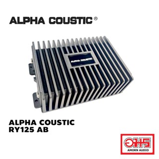 ALPHA COUSTIC RY125 AB เพาเวอร์แอมป์สำหรับวิทยุแอนดรอยด์ Class AB ปลั๊กตรงรุ่น (47Wx4CH )