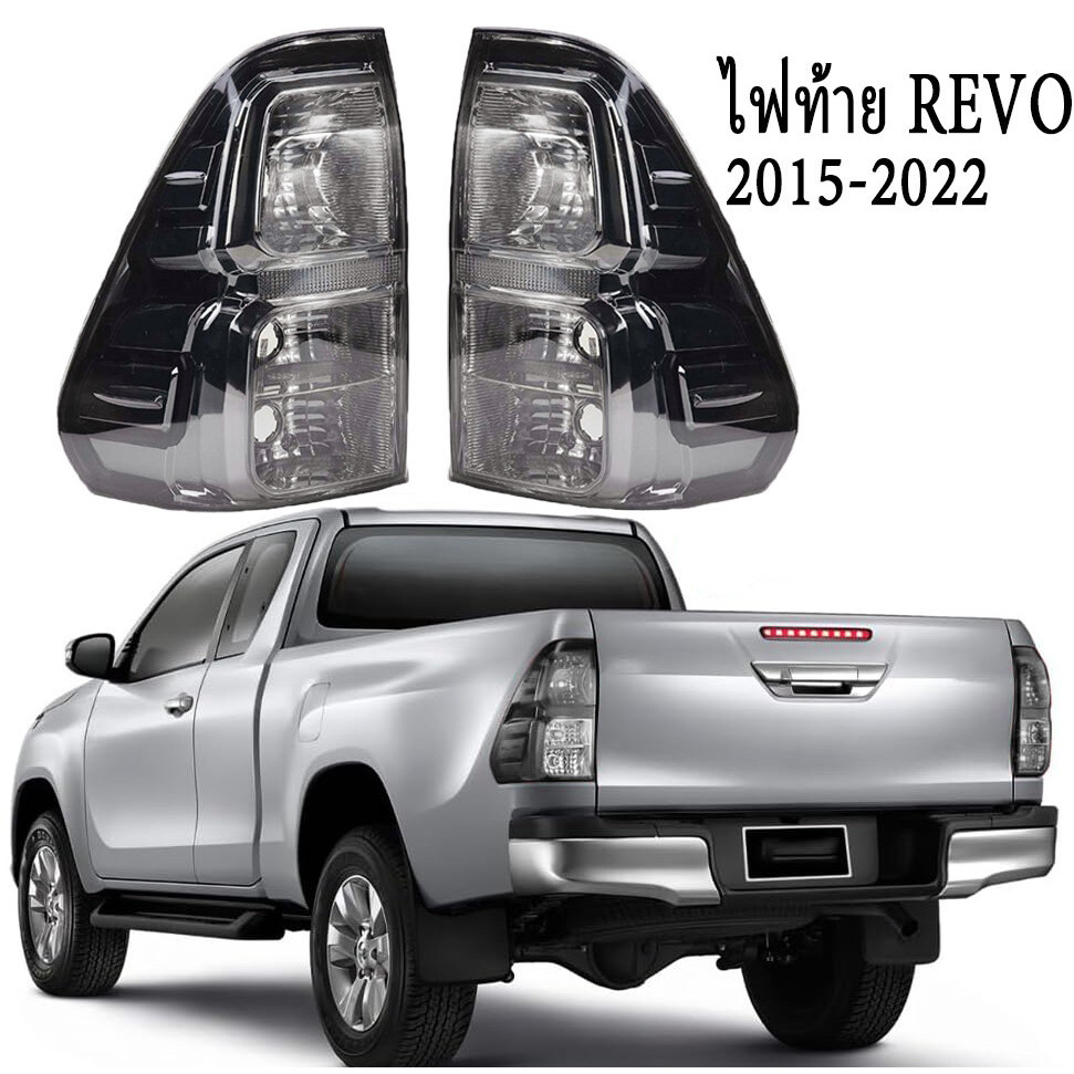 car tail lights REVOไฟท้ายรถยต์ สีสโมคไฟท้าย LED รุน โตโยต้า สีดำไฟท้าย ...