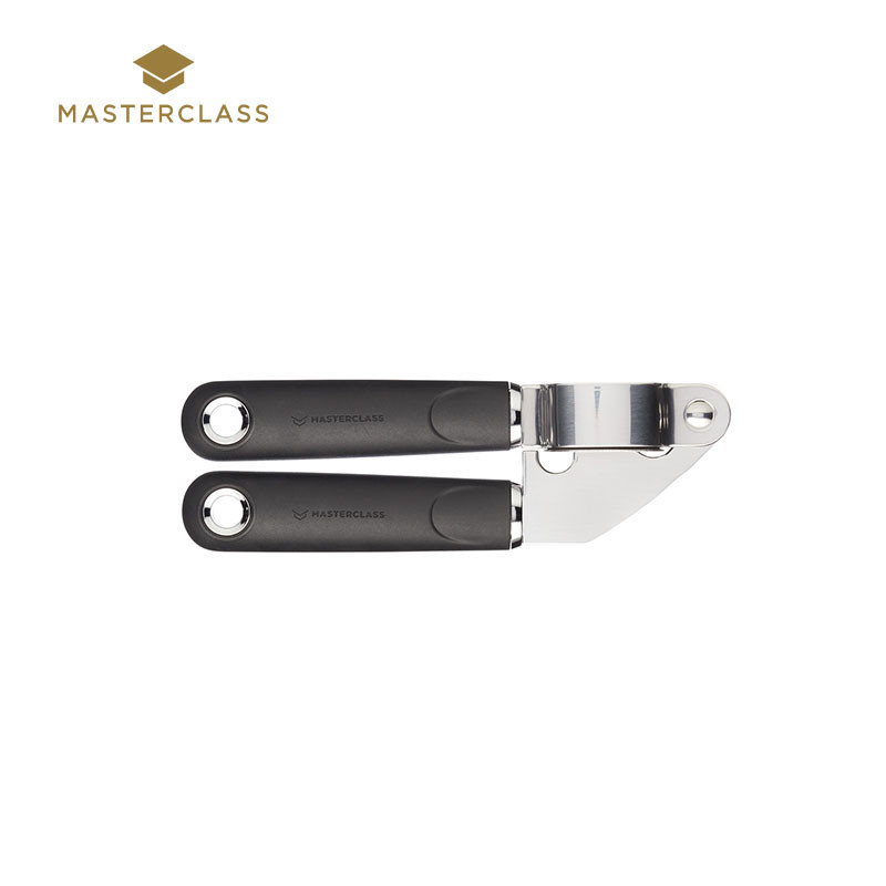MasterClass Soft Grip Stainless Steel Garlic Press , with Soft & Easy