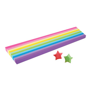 [ซื้อครบ 30.- ลดค่าส่ง 80.-] กระดาษพับดาว 540 แผ่น สีพาสเทล เรืองแสง กากเพชร ดาวกระดาษ Origami DIY Paper