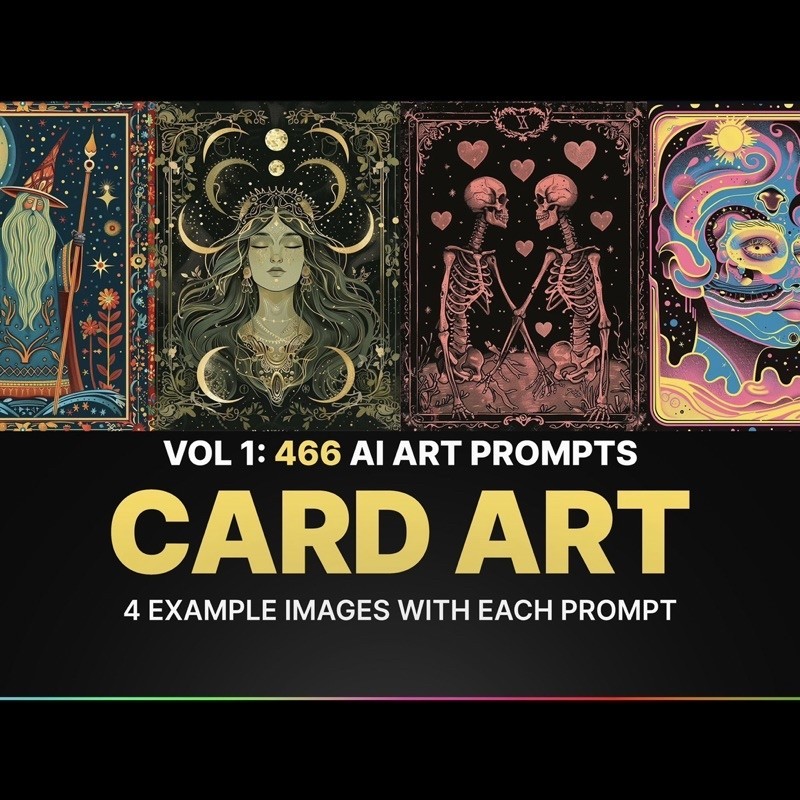 466 Midjourney Prompts For Card Art | Ai Art, Prompt, Dall e, Stable ...