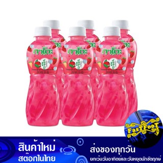 น้ำผลไม้ผสมวุ้นมะพร้าว น้ำสตรอว์เบอร์รี่ 320 มล. (แพ็ค6ขวด) กาโตะ Kato Fruit Juice Mixed With Coconut Jelly Strawberry J