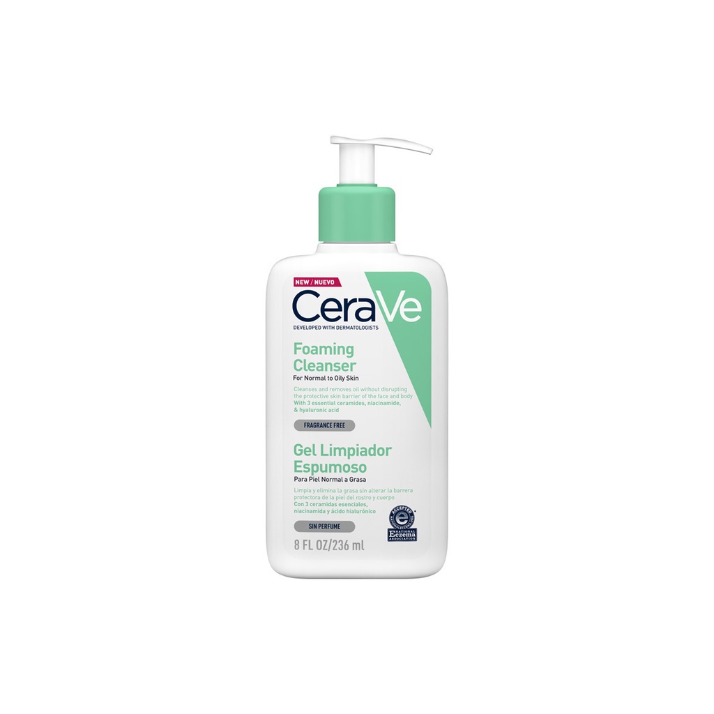 เซราวี-cerave-foaming-cleanser-โฟมทำความสะอาดผิวหน้าและผิวกาย-สำหรับผิวธรรมดา-ผิวมัน-เป็นสิวง่าย-236ml-โฟมล้างหน้า