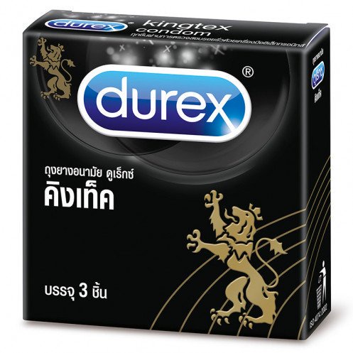 ลดเพิ่ม-8-durex-kingtex-condom-49mm-ถุงยางอนามัยชนิดผิวเรียบขนาด-49-มม-รุ่นยอดนิยม-x-6-กล่อง-เล็ก