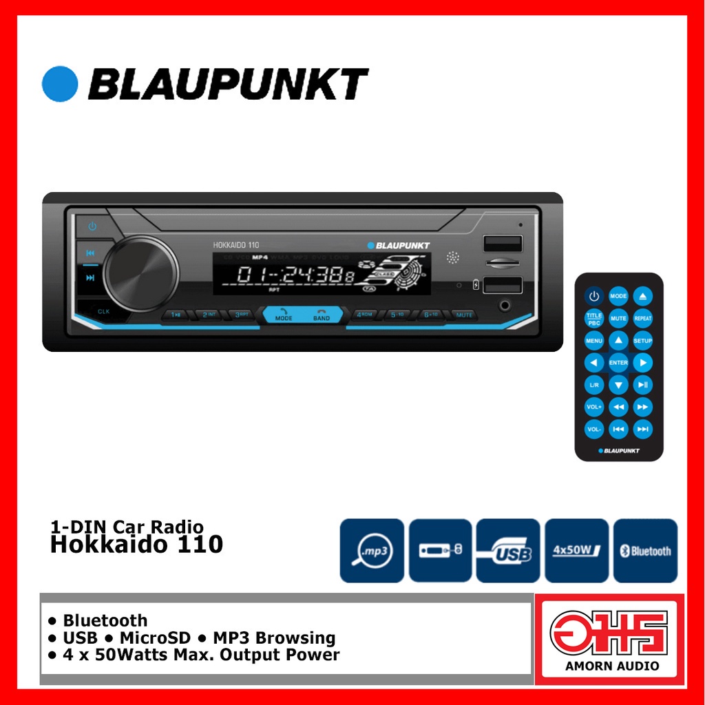 blaupunkt-hokkaido-110-เครื่องเล่นติดรถยนต์-1-din-รองรับ-fm-usb-sd-card-bluetooth-ไม่เล่นแผ่น