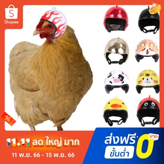 หมวกกันน็อคนิรภัย ลายการ์ตูนไก่ สําหรับสัตว์เลี้ยง