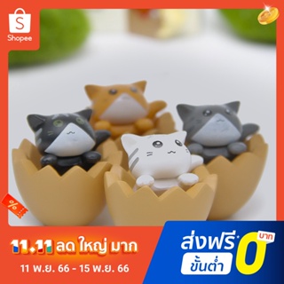 Pota 4 Styles Action Figurine for Storage Mini Cartoon Miniature Cat Cartoon Design