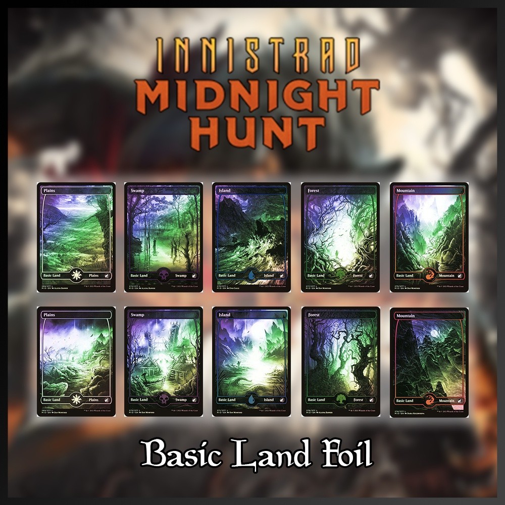 [MTG] [LAND] [MID] Basic Land Innistrad : Midnight Hunt (268-277) [FOIL ...