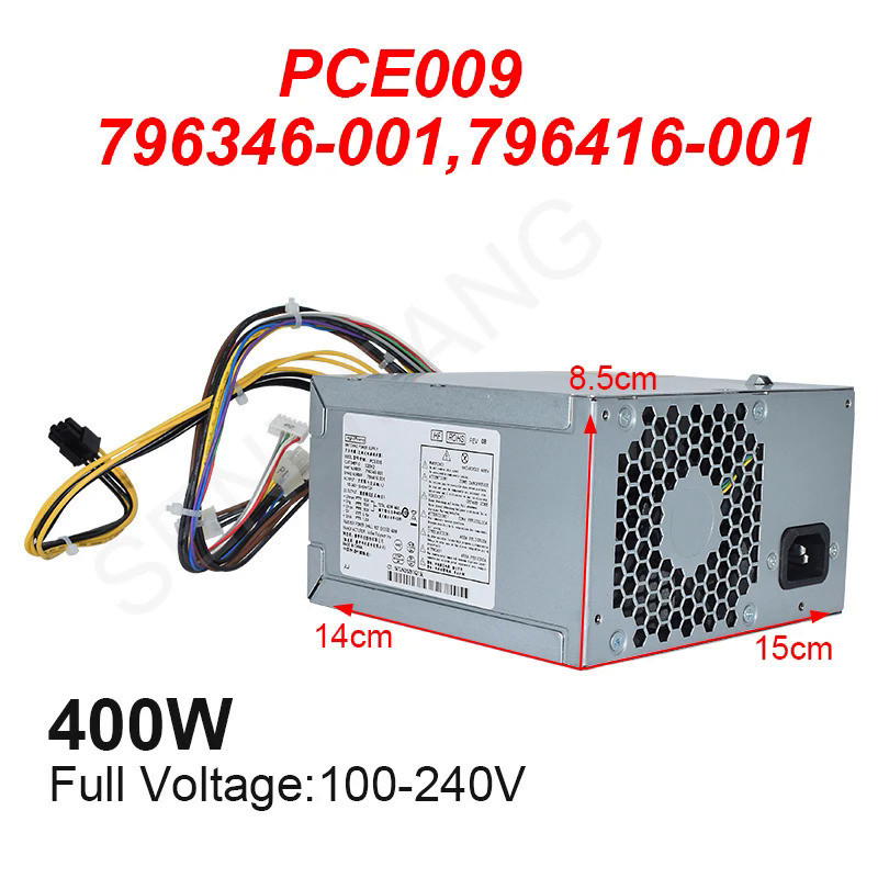 ใหม่ Max 400W แหล่งจ่ายไฟ796346-001 796416-001 PS-5401-1HA PCE009สำหรับ ...
