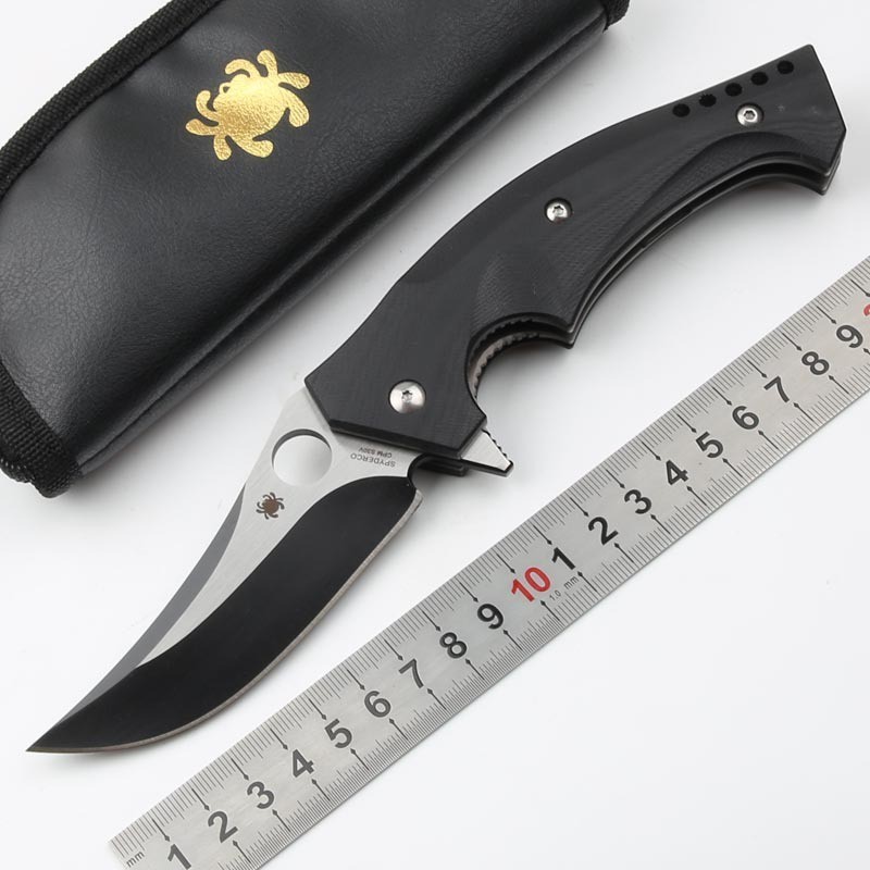 C196รุ่นG10จัดการเหล็กผงความแข็งสูงS110Vมีดผลไม้แบบพับได้กลางแจ้งEDC ...