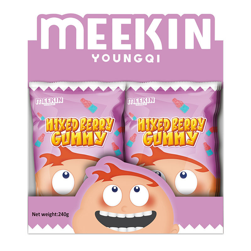 มีกิน กัมมี่มิกซ์เบอร์รี่ 20 ก. 12 ซอง / MEEKIN Mixed Berry Gummy 20 g ...