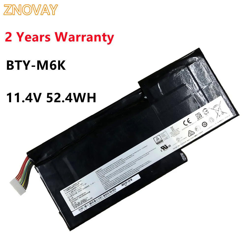 แบตเตอรี่แล็ปท็อป BTY-M6K สำหรับ MSI MS-17B4 MS-16K3 GF63บาง8RD 8RC ...