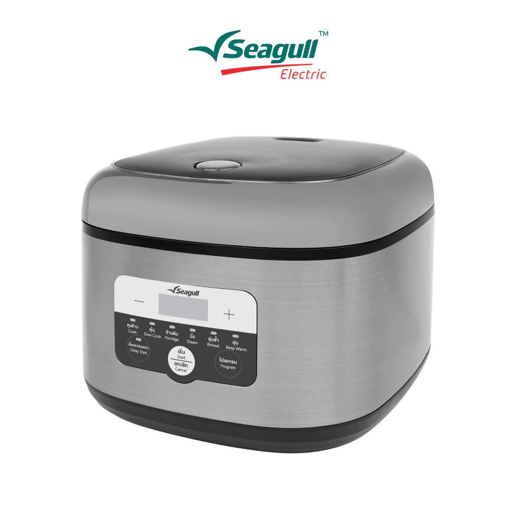 Seagull หม้อหุงข้าวดิจิตอล 1.8 ลิตร Digital Rice Cooker 1.8 L หม้ออุ่น หม้อตุ๋น หม้อต้ม หม้อนึ่ง