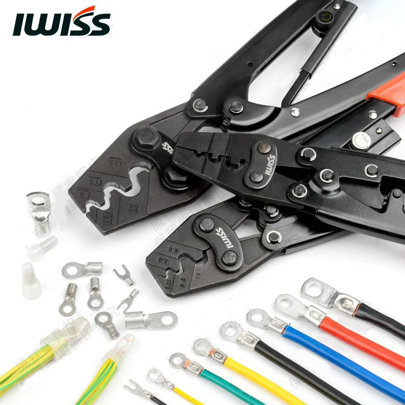 IWISS HS-6L HS-6M HS-8 HS-14สไตล์ญี่ปุ่น Crimping Piler สำหรับ Terminal ...