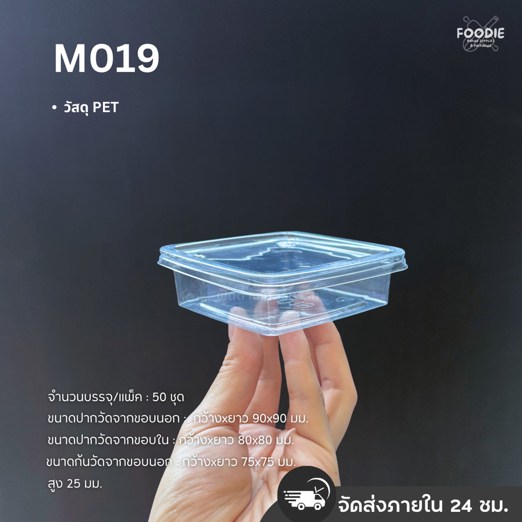 กล่องใส M019/M020/M021 + ฝา 50ชุด | Shopee Thailand