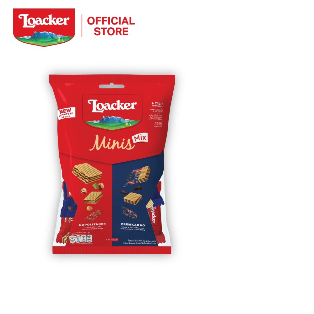 ล็อคเกอร์ มินิส์ มิกซ์ 80 กรัม / Loacker Minis Mix 80 g | Shopee Thailand