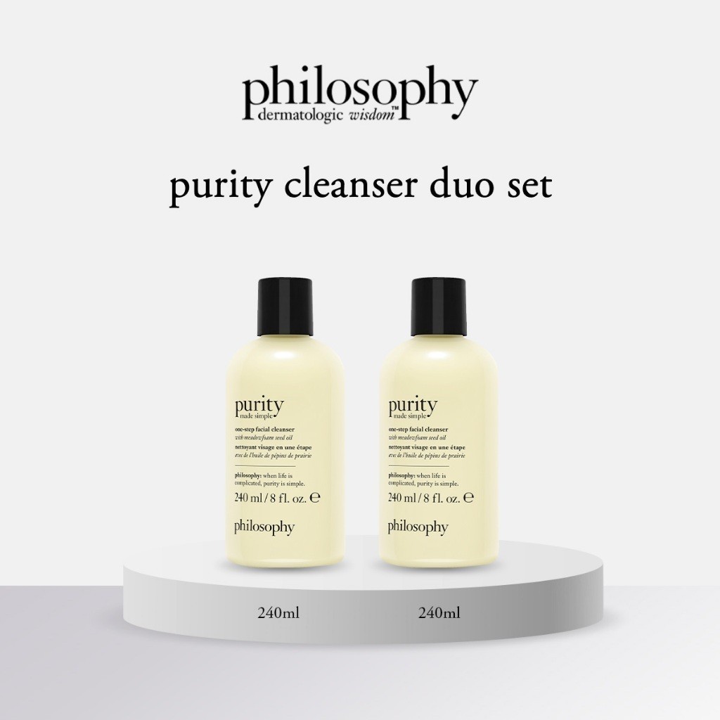 [Exclusive Set] Philosophy Purity Cleanser Duo Set - Purity Made Simple ...