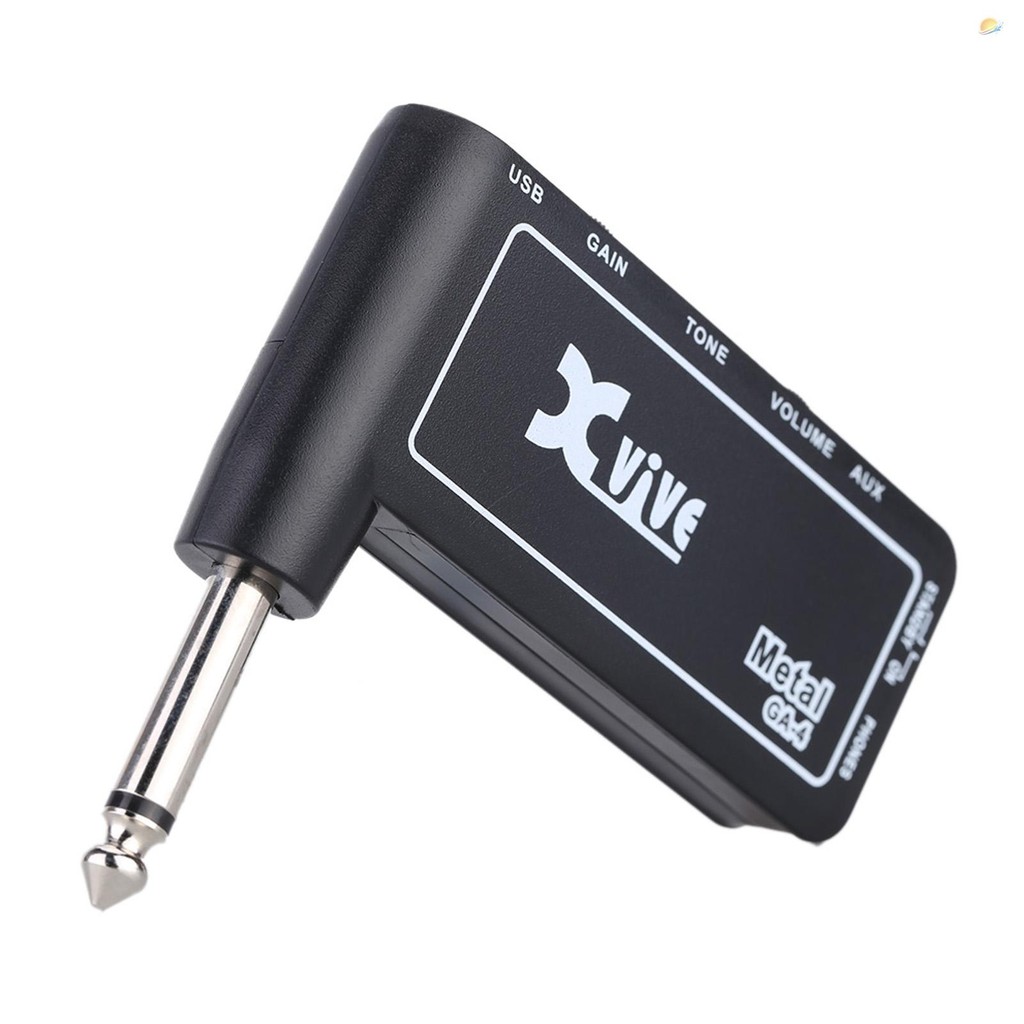 Effect Pedal Xvive GA4 Metal Mini Portable Rechargeable Electric Guitar