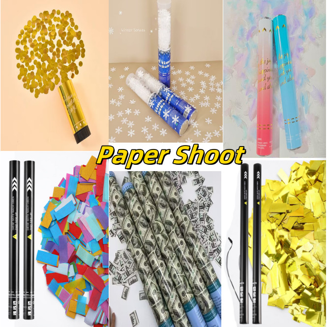 เปเปอร์ชู๊ต พลุกระดาษ เกล็ดหิมะ Paper Shoot แบบบิดมือ พร้อมส่งจากไทย ...