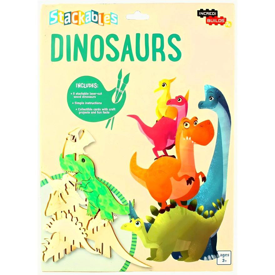 BBW หนังสือ INCREDIBUILDS JR.:STACKABLES DINOSAURS | Shopee Thailand